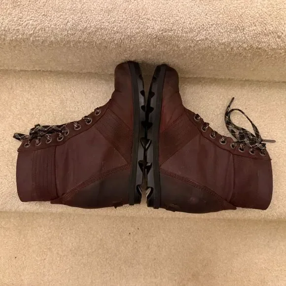 Sorel Arctic Wedge II Waterproof Lace Up Boots Redwood Brown Womens Leather - Picture 5 of 9